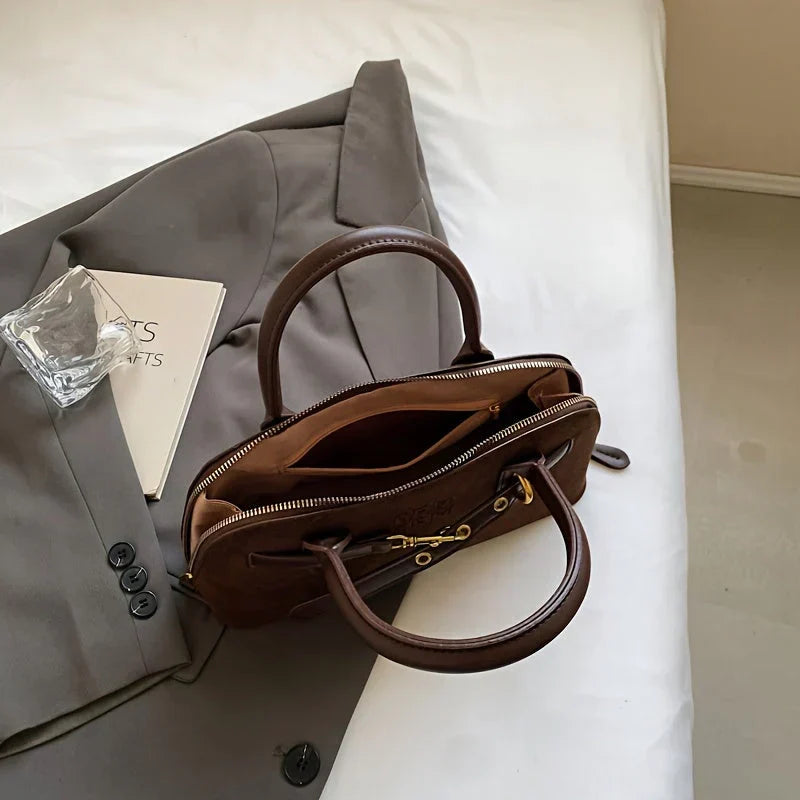 Vasailor's Vintage Süet Küçük El & Omuz Çantası