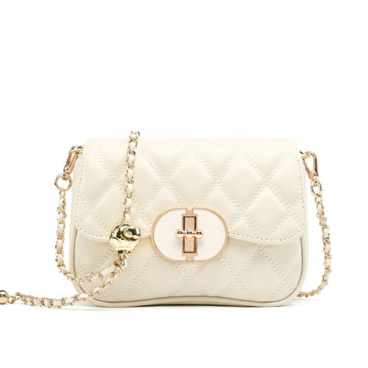 Chic Allure Crossbody | Kapitone Zincirli, Oval Kilit Detaylı