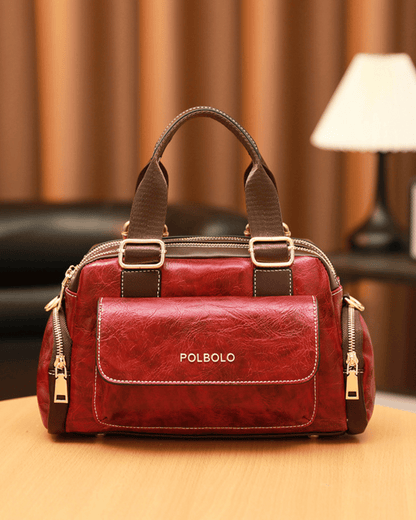 Polbolo Vintage Multi Bölmeli Çanta | Geniş ve Fonksiyonel Tasarım