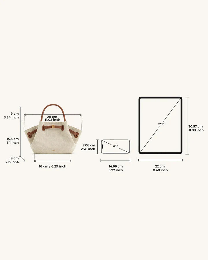 JW PEI Hana Mini Tote Brown Bag | Zarif & Geniş Tasarım
