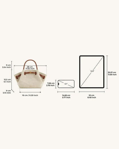 JW PEI Hana Mini Tote Brown Bag | Zarif & Geniş Tasarım