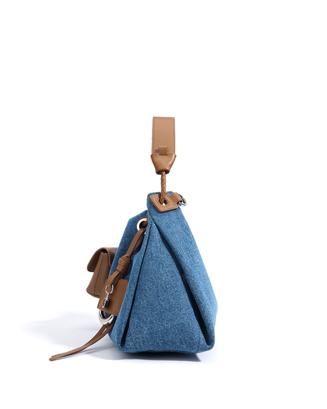Breeze Denim Gather Omuz Çantası | Şık ve Fonksiyonel Tasarım