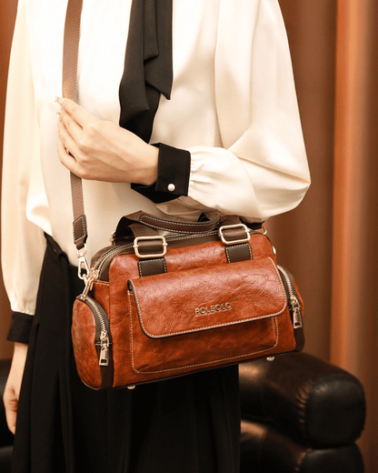 Polbolo Vintage Multi Bölmeli Çanta | Geniş ve Fonksiyonel Tasarım