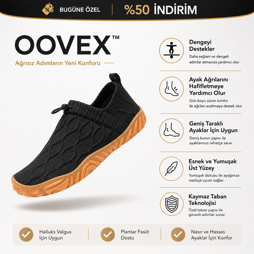 Oovex™ KyotoStep – Ayak Dostu Ergonomik Ayakkabı