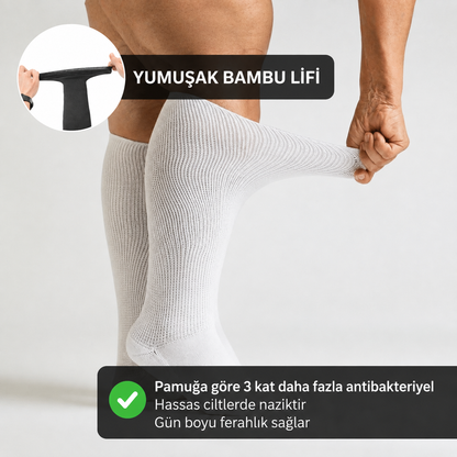 Premium Bambu Uzun Çorap