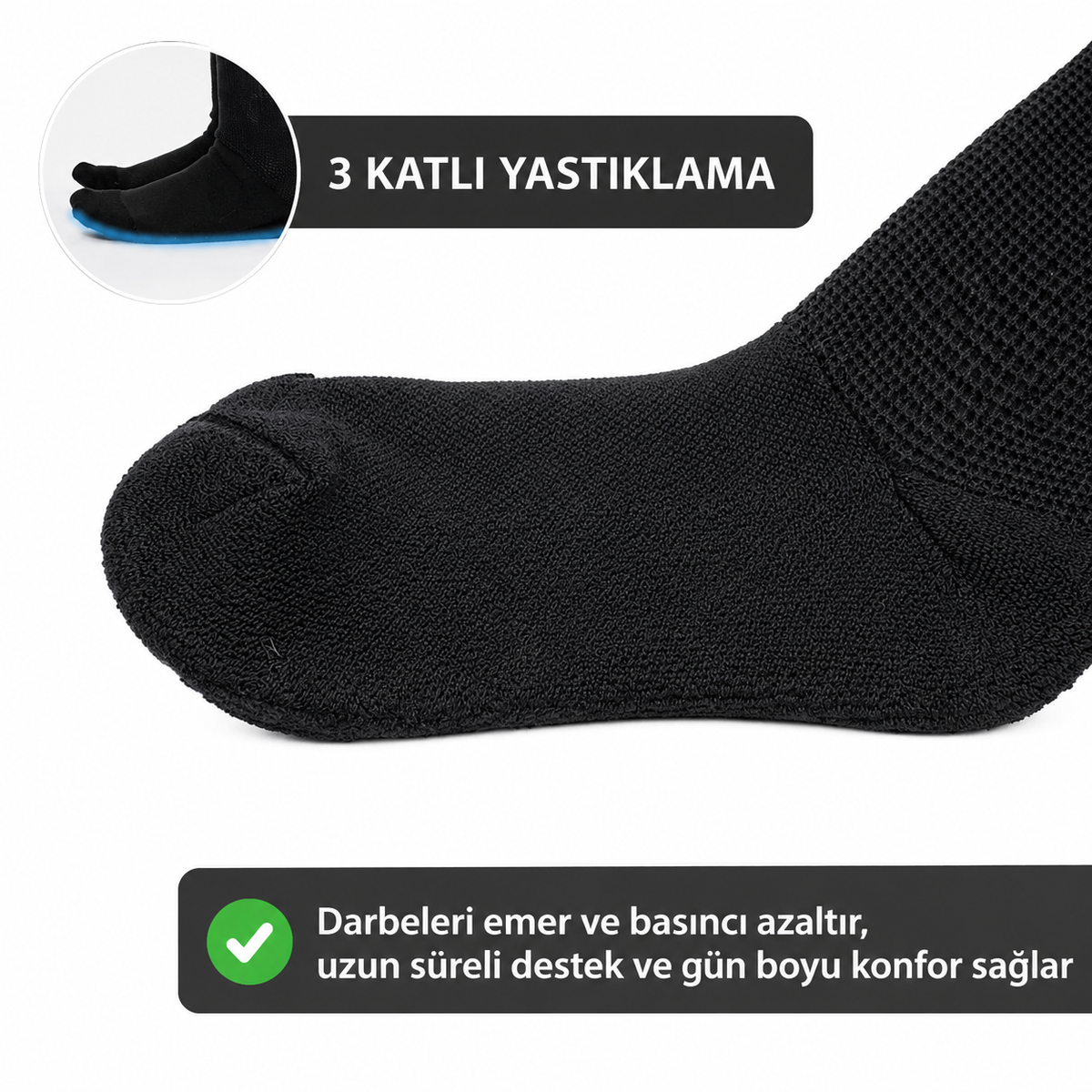 Premium Bambu Uzun Çorap