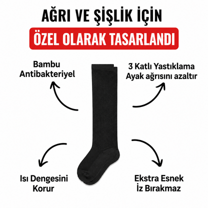 Premium Bambu Uzun Çorap
