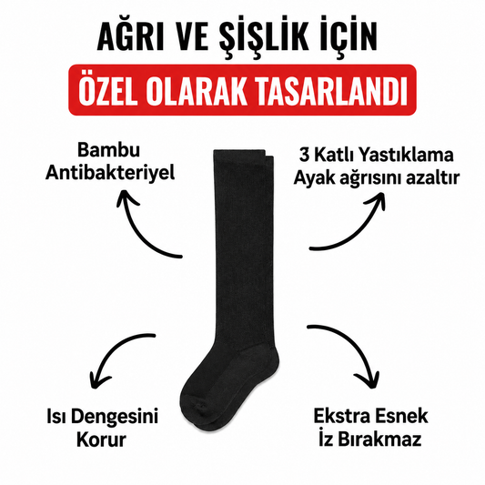 Premium Bambu Uzun Çorap