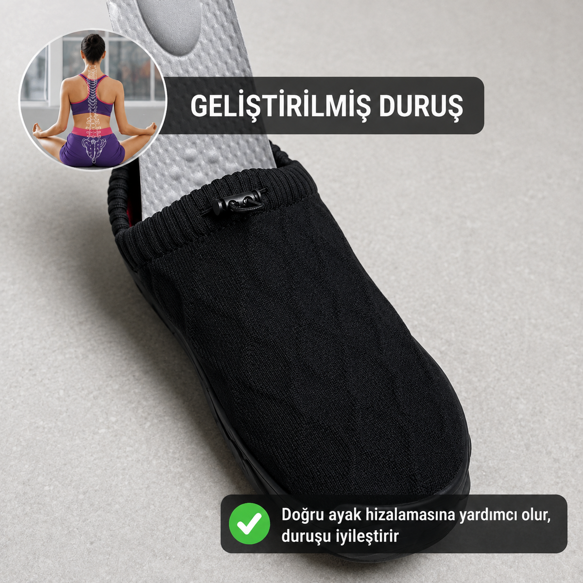 Comfort+ Topuk Destekli Ergonomik Tabanlık
