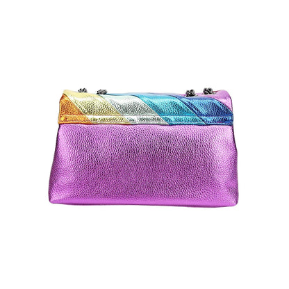 Rainbow Style Zincirli Çanta | Canlı Desen, Modern & Trendy