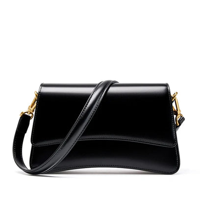 Pure Gloss Flap Deri Çanta | Şık ve Çok Yönlü Tasarım