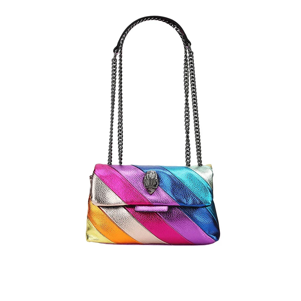 Rainbow Style Zincirli Çanta | Canlı Desen, Modern & Trendy