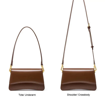 Pure Gloss Flap Deri Çanta | Şık ve Çok Yönlü Tasarım