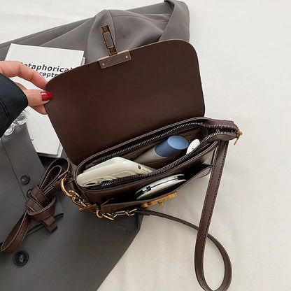 Lüks Crossbody Deri Çanta | Şık Zamansız Tasarım