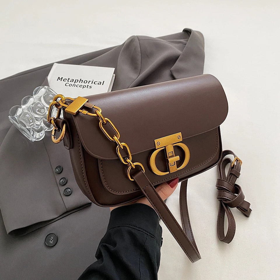 Lüks Crossbody Deri Çanta | Şık Zamansız Tasarım